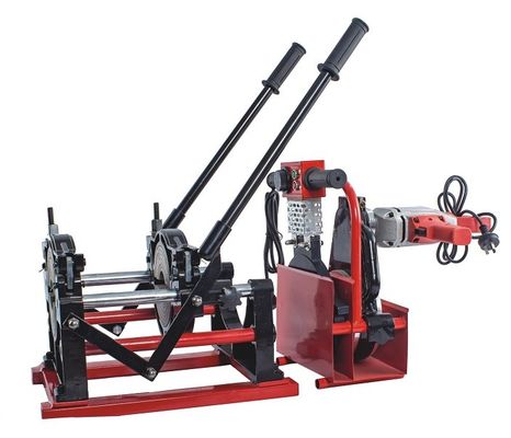 2 Clamps2.3KW 63 มม. ถึง 160 มม. เครื่องเชื่อมท่อ Hdpe แบบแมนนวล