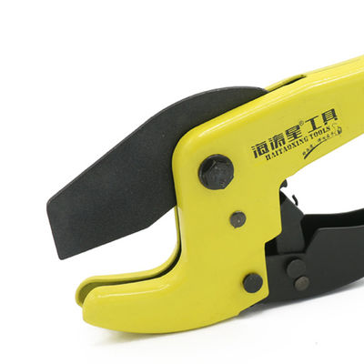 สีเหลือง CE PVC PPR 42mm เครื่องตัดท่อพลาสติกโลหะพ่น SK5 Blade